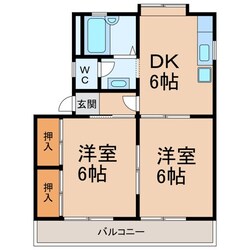 メゾンフェリス金池Ⅱの物件間取画像